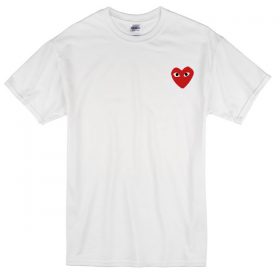 shirt with heart and eyes brand