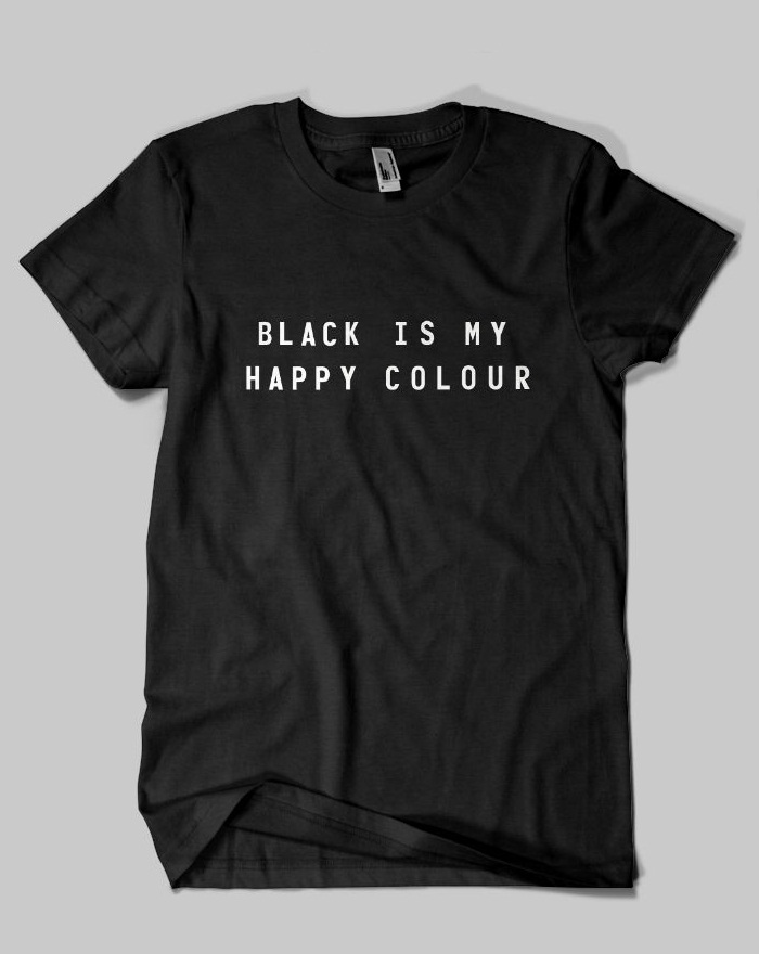 black colour tshirt for women