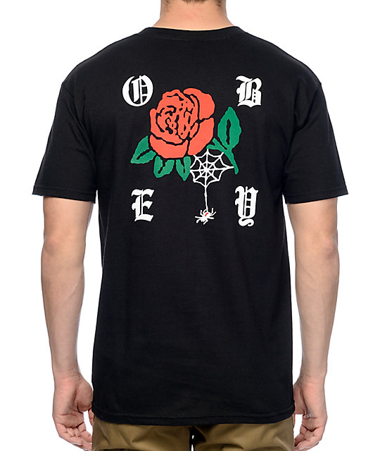 obey rose t shirt