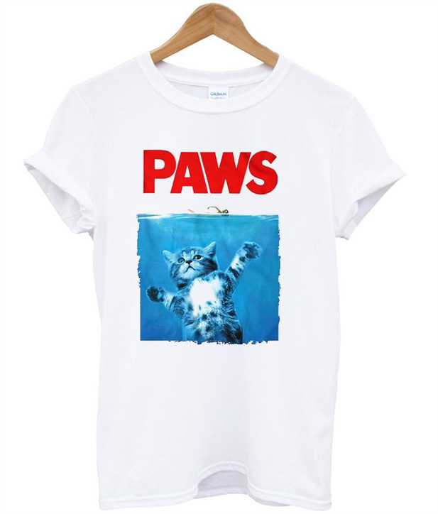 paws t shirt cat