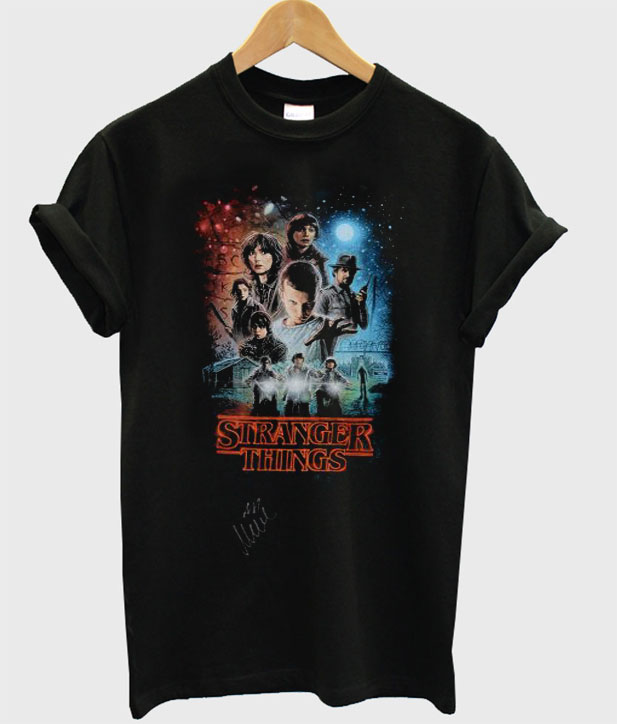 stranger things graphic tee