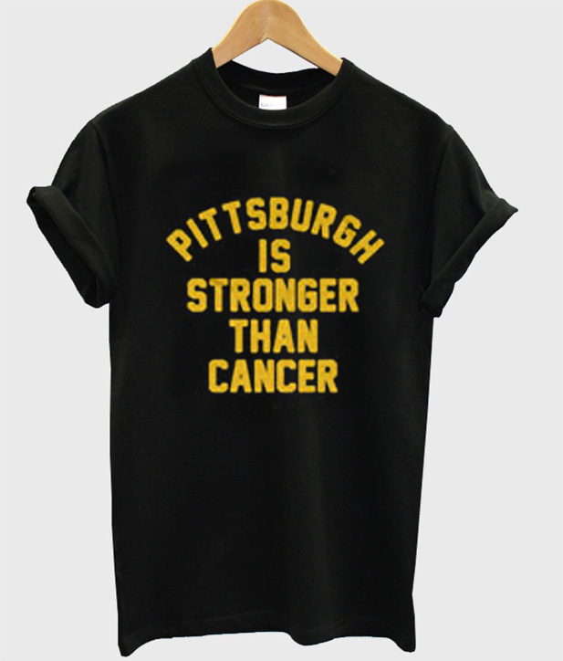 pittsburgh steelers stronger than cancer shirt