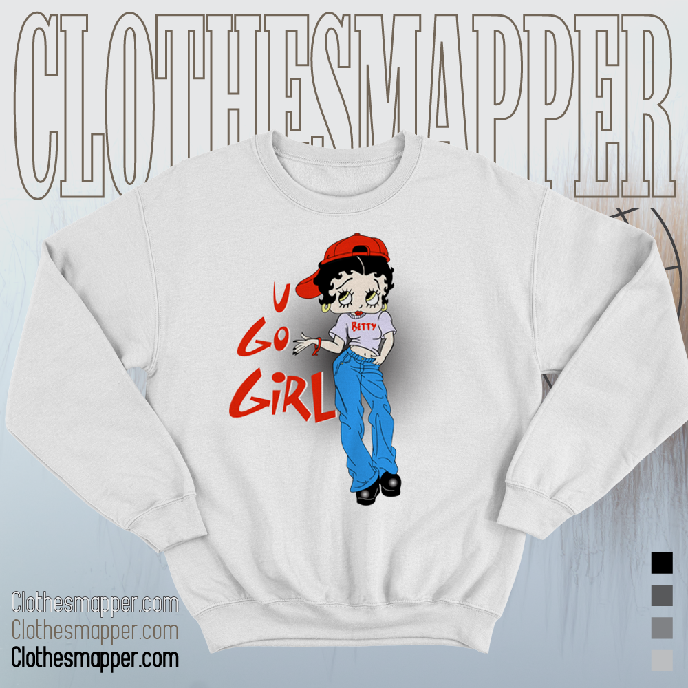 Betty Boop Goal Sweatshirt-betty Boop Sweatshirt-betty Boop 